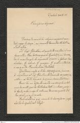 Nachlass Franz Steindachner, Brief von Giorgio Kolombatovic an Franz Steindachner (23.11.1881), Inv.Nr. 275.05, Seite 1